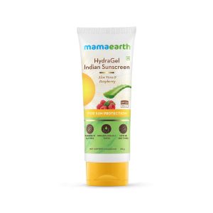 Mamaearth HydraGel Indian Sunscreen with Aloe Vera & Raspberry SPF 50
