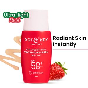Dot & Key Strawberry Dew Tinted Sunscreen SPF 50+ - 02 Warm Ivory