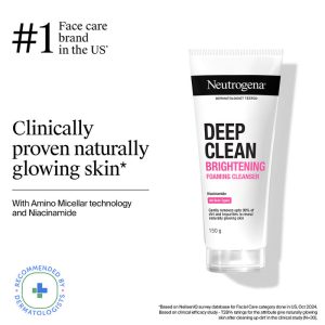 Neutrogena Deep Clean Brightening Foaming Cleanser with Niacinamide