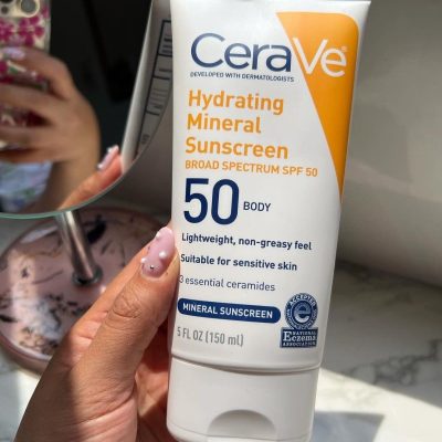 CeraVe Hydrating Mineral Sunscreen Body SPF 50 150ml