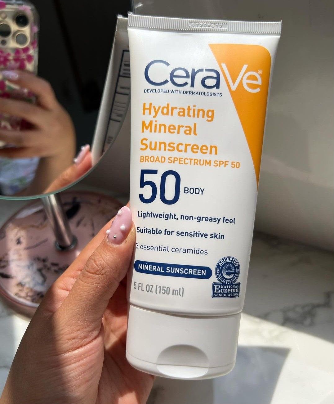 CeraVe Hydrating Mineral Sunscreen Body SPF 50 150ml