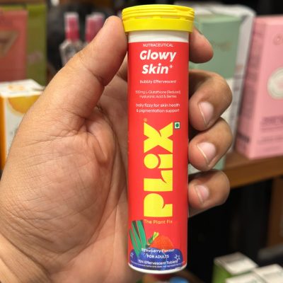 Plix Glowy Skin Effervescent Tablets (15 tablets, Strawberry Flavour)