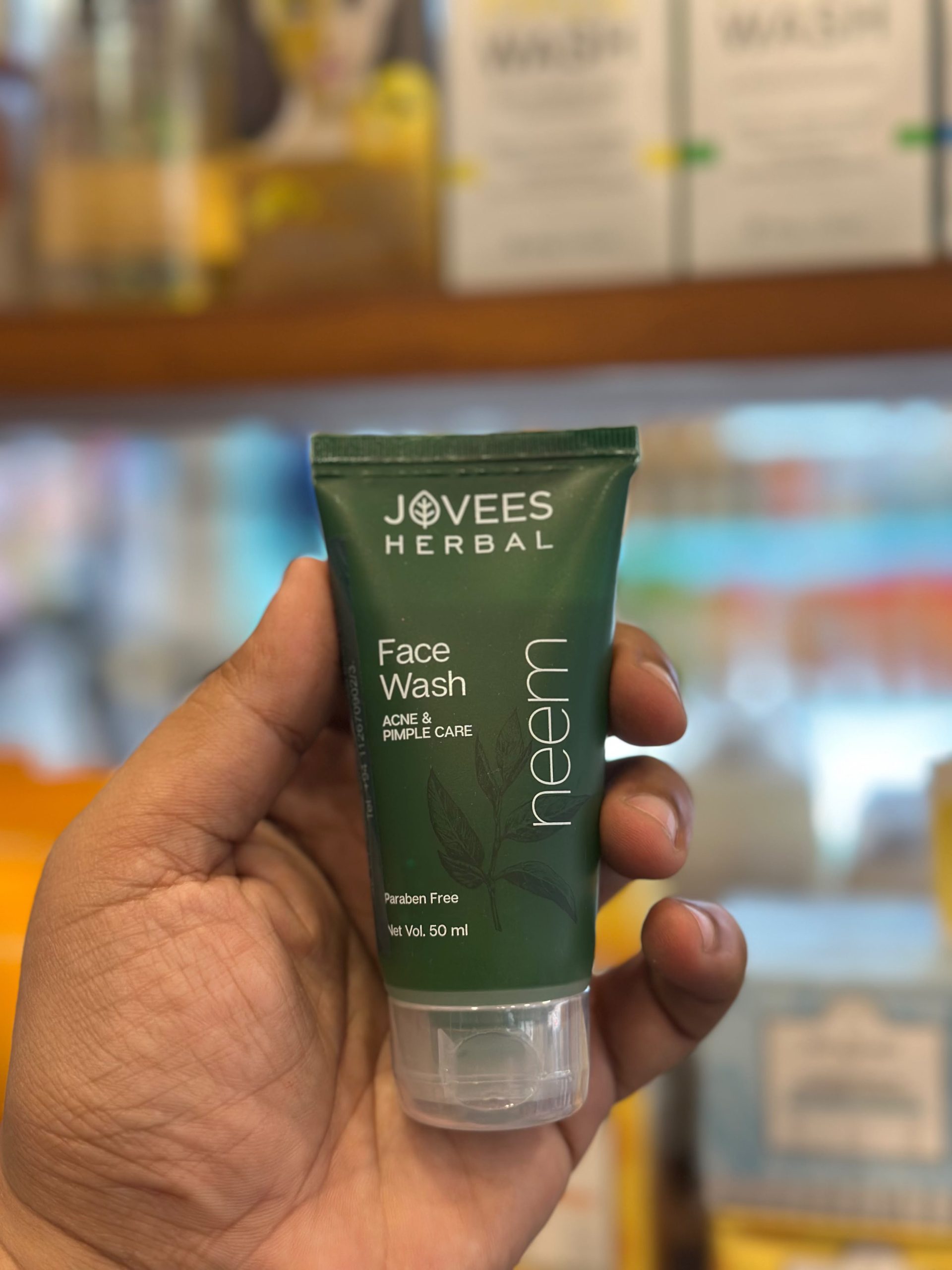 Jovees Herbal Neem Face Wash for Acne & Pimple Care 50ml